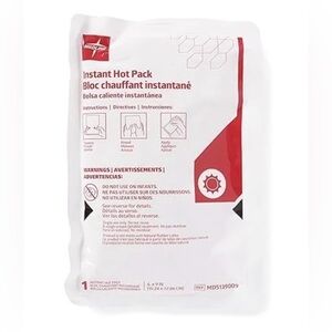 MEDLINE INSTANT HOT PACK DISPOSABLE WARMER FIRST AID SQUEEZE MASSAGE APPLY 6”x9”